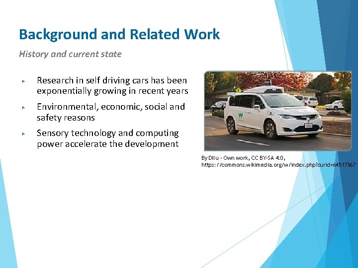 Background and Related Work History and current state ▶ ▶ ▶ Research in self