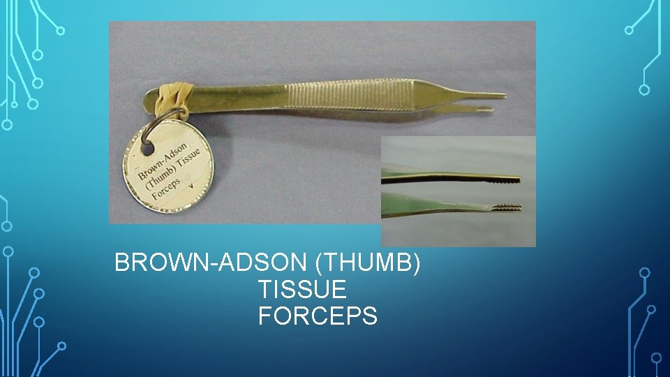 BROWN-ADSON (THUMB) TISSUE FORCEPS 
