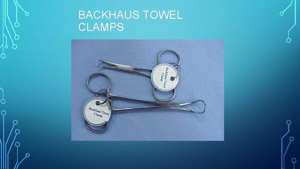 BACKHAUS TOWEL CLAMPS 