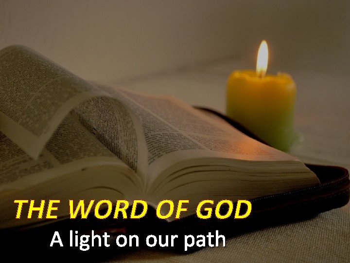 THE WORD OF GOD A light on our path 