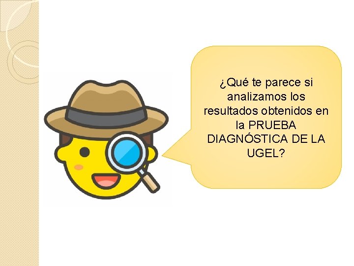 ¿Qué te parece si analizamos los resultados obtenidos en la PRUEBA DIAGNÓSTICA DE LA