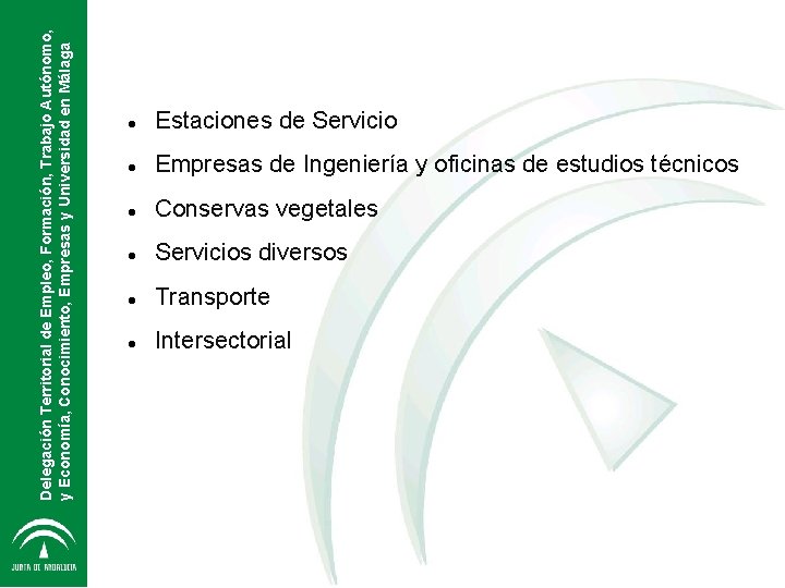 Delegación Territorial de Empleo, Formación, Trabajo Autónomo, y Economía, Conocimiento, Empresas y Universidad en