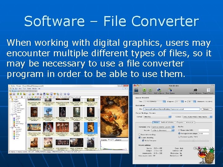 Software – File Converter When working with digital graphics, users may encounter multiple different