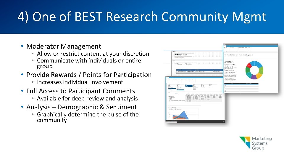 4) One of BEST Research Community Mgmt • Moderator Management • Allow or restrict