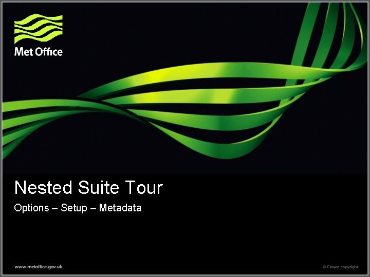 Nested Suite Tour Options – Setup – Metadata 