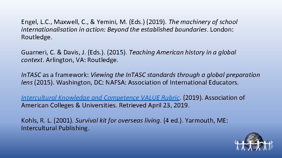 Engel, L. C. , Maxwell, C. , & Yemini, M. (Eds. ) (2019). The