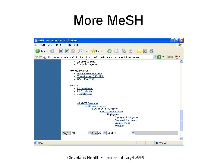 More Me. SH Cleveland Health Sciences Library/CWRU 
