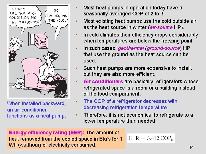  • • • When installed backward, an air conditioner functions as a heat