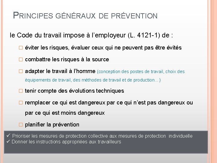 LES TEXTES RGLEMENTAIRES ET OBLIGATIONS l e i