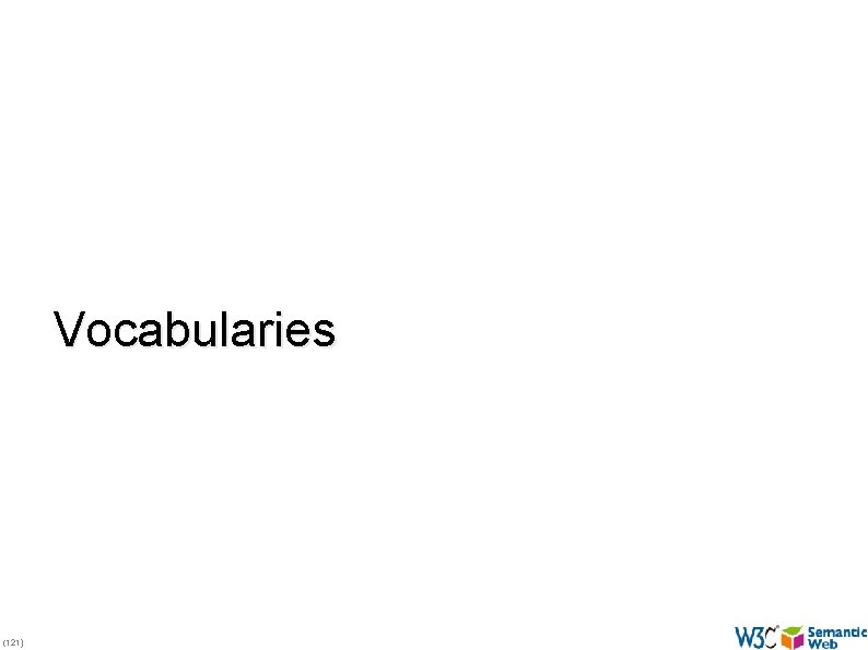 Vocabularies (121) 