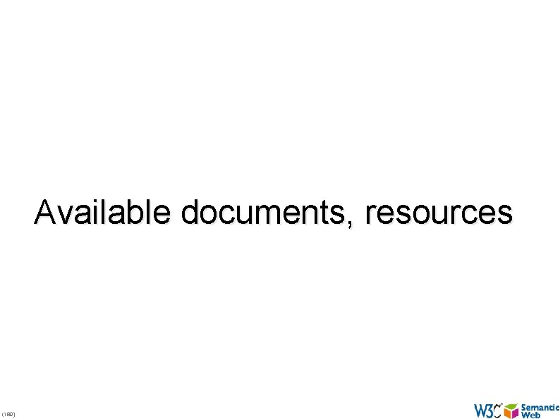 Available documents, resources (189) 