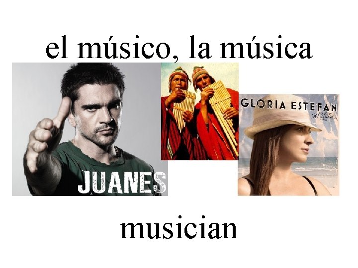 el músico, la música musician 