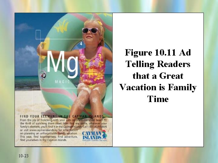 Figure 10. 11 Ad Telling Readers that a Great Vacation is Family Time 10