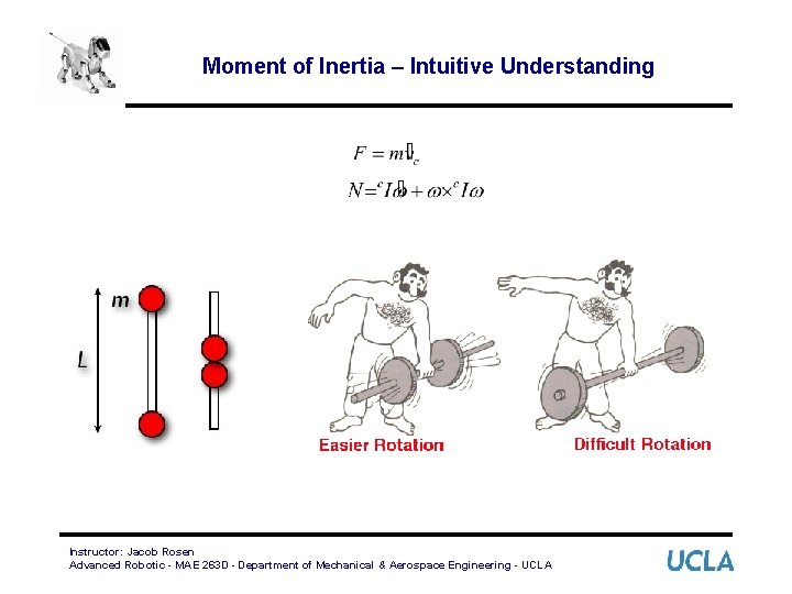 Moment of Inertia – Intuitive Understanding Instructor: Jacob Rosen Advanced Robotic - MAE 263