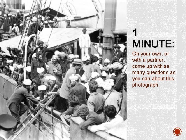 On your own, or with a partner, come up with as many questions as