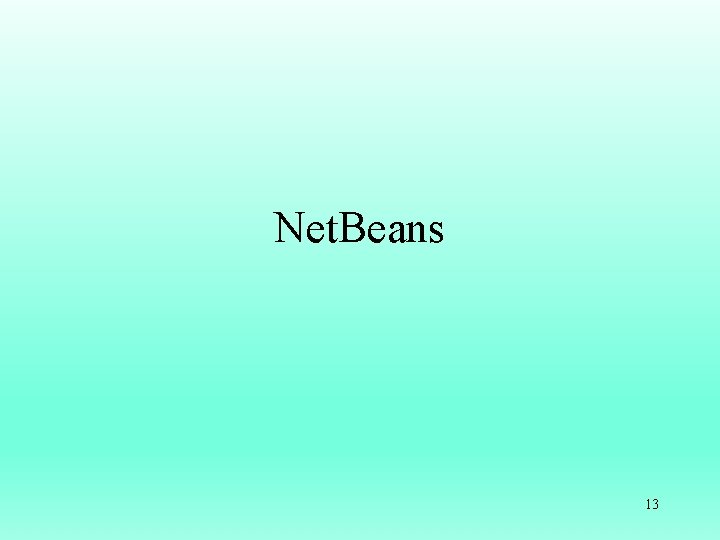 Net. Beans 13 