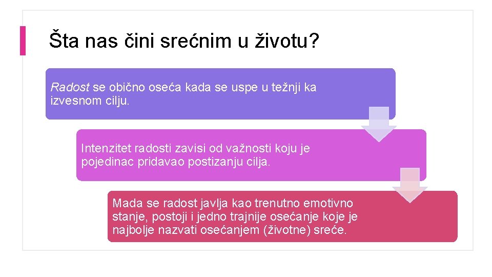 Šta nas čini srećnim u životu? Radost se obično oseća kada se uspe u