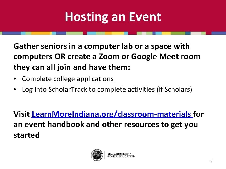 Hosting an Event Gather seniors in a computer lab or a space with computers