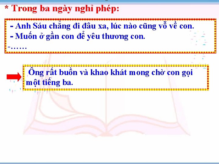 * Trong ba ngày nghỉ phép: Anh Sáu chẳng đi đâu xa, lúc nào