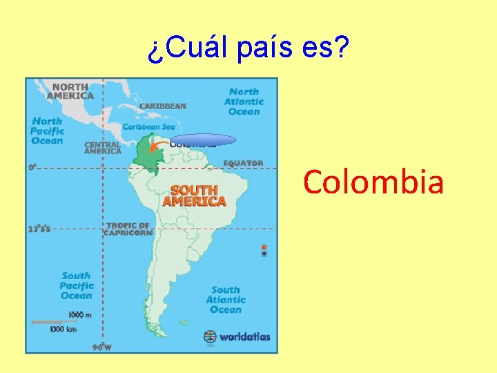 ¿Cuál país es? Colombia 