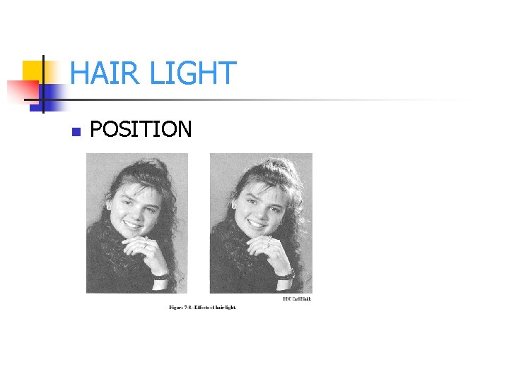 HAIR LIGHT n POSITION 