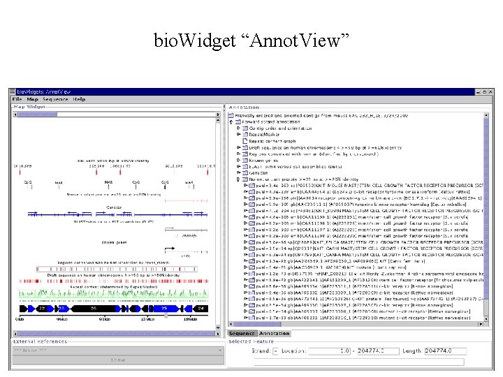 bio. Widget “Annot. View” 