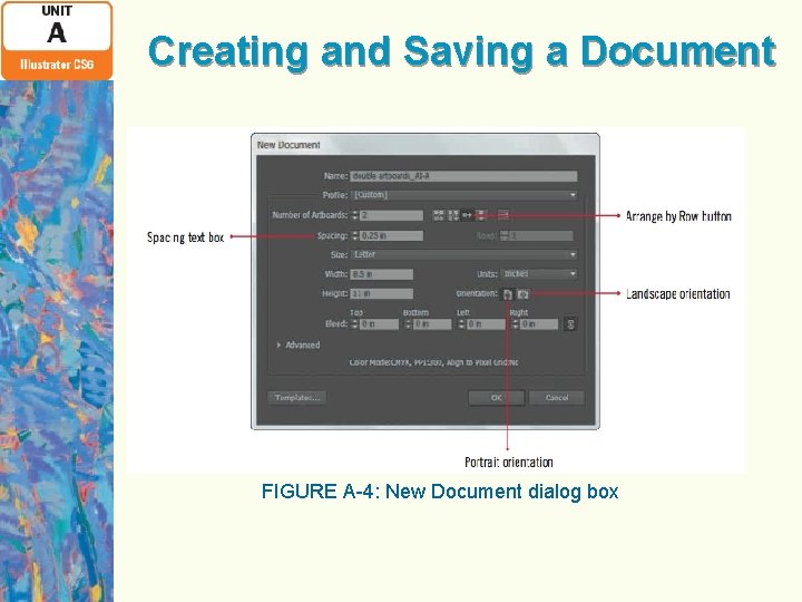Creating and Saving a Document FIGURE A-4: New Document dialog box 