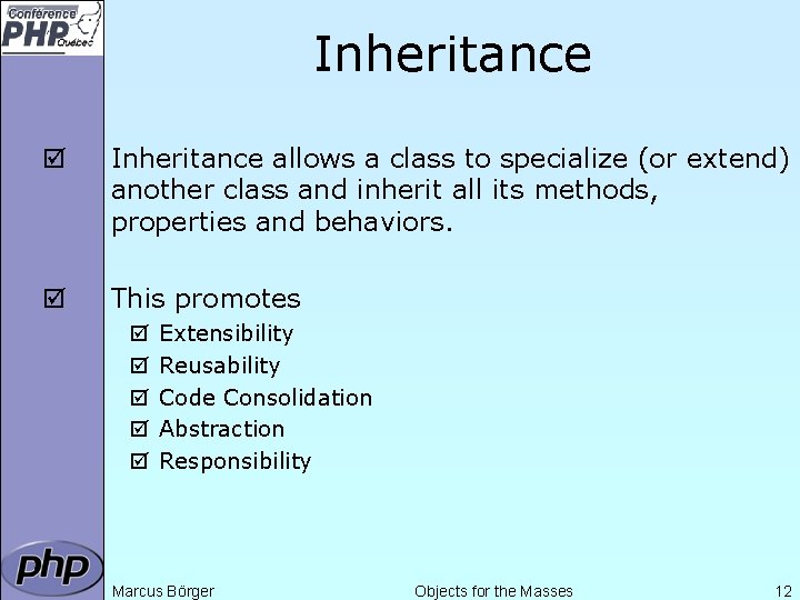 Inheritance þ Inheritance allows a class to specialize (or extend) another class and inherit