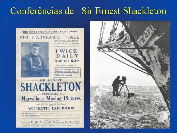 Conferências de Sir Ernest Shackleton 