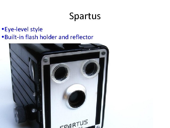 Spartus Eye-level style Built-in flash holder and reflector 