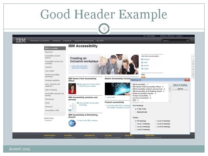 Good Header Example 9 Access. U 2015 