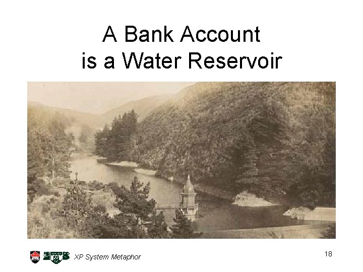 A Bank Account is a Water Reservoir XP System Metaphor 18 