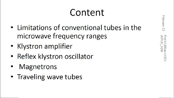 February 22 Prof KCBRao-UCEVJNTUK_VZM 2 