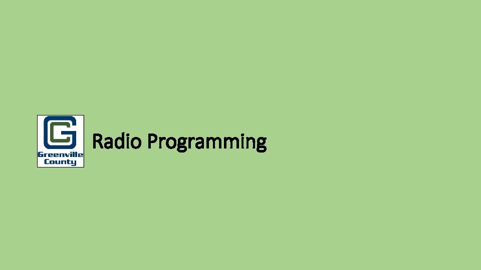 Radio Programming 