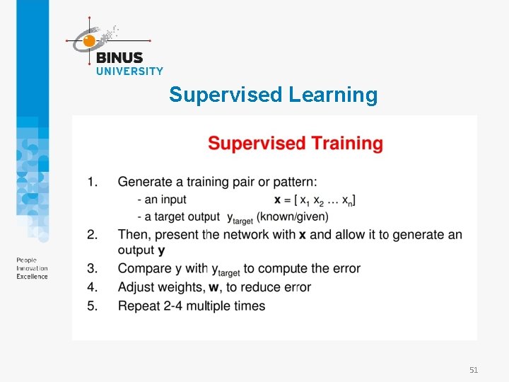 Supervised Learning 51 