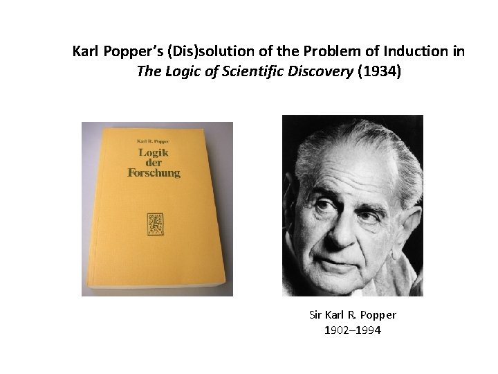 Karl Popper’s (Dis)solution of the Problem of Induction in The Logic of Scientific Discovery