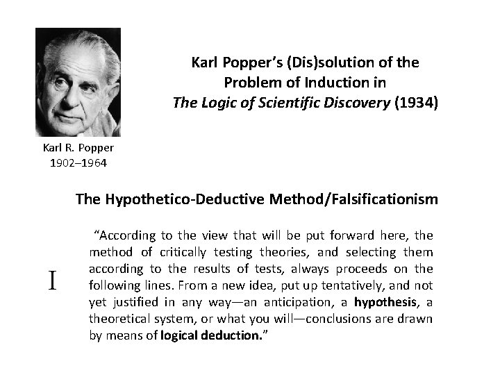 Karl Popper’s (Dis)solution of the Problem of Induction in The Logic of Scientific Discovery