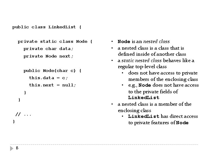 Recursive Objects Singly Linked Lists 1 Recursive Objects