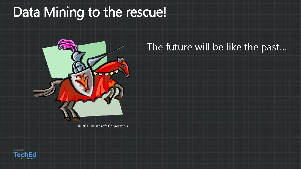 The future will be like the past… © 2011 Microsoft Corporation 