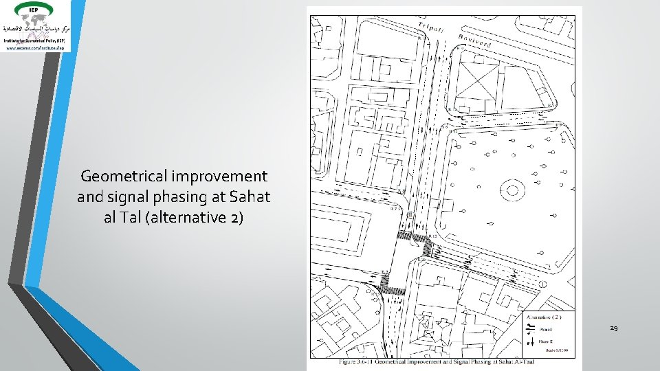 Geometrical improvement and signal phasing at Sahat al Tal (alternative 2) 29 