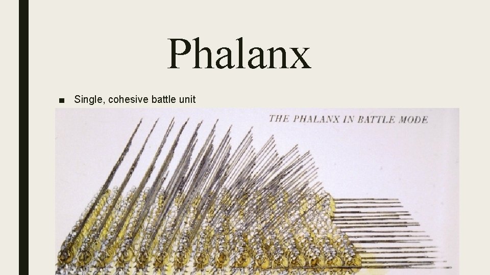 Phalanx ■ Single, cohesive battle unit 