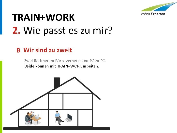 TRAIN+WORK 2. Wie passt es zu mir? B Wir sind zu zweit Zwei Rechner