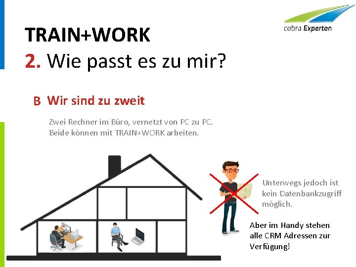 TRAIN+WORK 2. Wie passt es zu mir? B Wir sind zu zweit Zwei Rechner