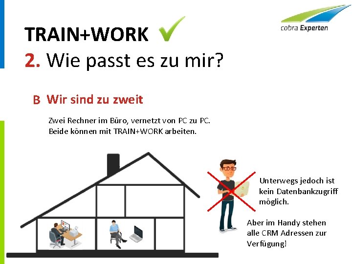 TRAIN+WORK 2. Wie passt es zu mir? B Wir sind zu zweit Zwei Rechner