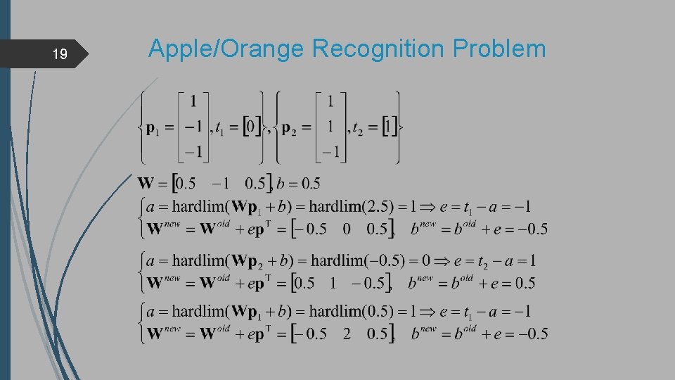 19 Apple/Orange Recognition Problem 