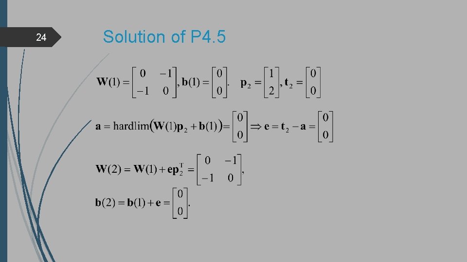 24 Solution of P 4. 5 