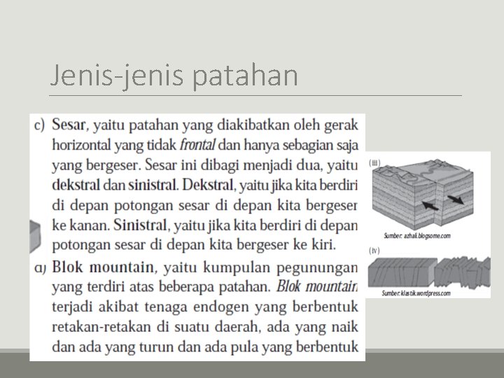 Jenis-jenis patahan 