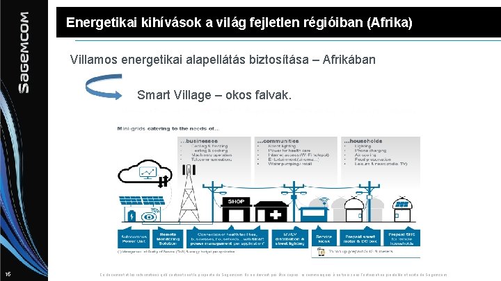 Energetikai kihívások a világ fejletlen régióiban (Afrika) Villamos energetikai alapellátás biztosítása – Afrikában Smart