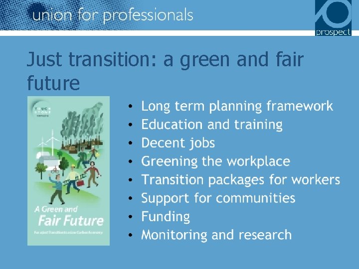 Just transition: a green and fair Long term planning future framework Education and training