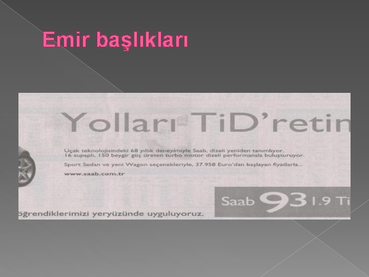 Emir başlıkları Emir başlıkları